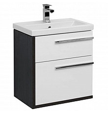 Тумба эвкалипт мистери/белый глянец 59,1 см Aquanet Фостер 00202063
