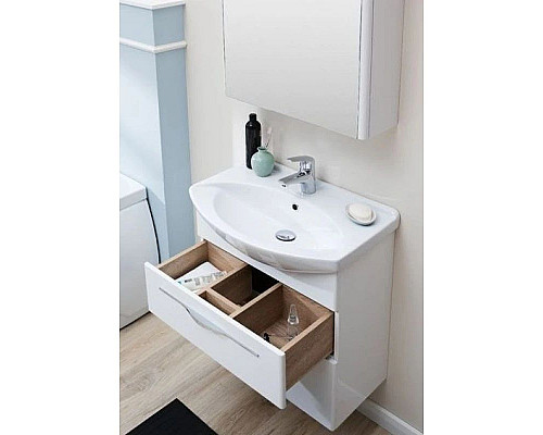 Приобрести Тумба белый глянец 62,2 см Aquanet Ирвин 00203969 в магазине сантехники Santeh-Crystal.ru