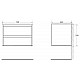 Заказать Тумба Pietra Bianca 70 см BelBagno Kraft KRAFT-700-2C-SO-PB в магазине сантехники Santeh-Crystal.ru