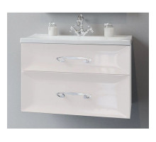 Тумба с раковиной белый глянец 74,9 см Marka One Delice У71293