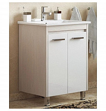 Тумба белый глянец/лайн 62 см Corozo Лорена SD-00000319