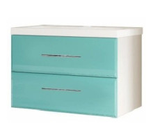 Тумба бирюзовый/белый 59 см Marka One Mix У69535