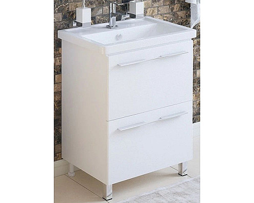 Заказать Тумба белый глянец 56 см Corozo Мирэль SD-00000358 в магазине сантехники Santeh-Crystal.ru