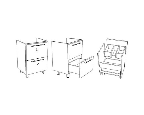 Заказать Тумба белый глянец 56 см Corozo Мирэль SD-00000358 в магазине сантехники Santeh-Crystal.ru
