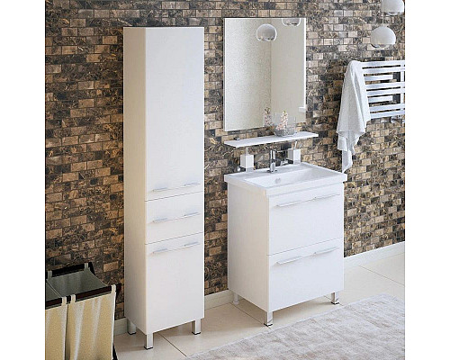 Заказать Тумба белый глянец 56 см Corozo Мирэль SD-00000358 в магазине сантехники Santeh-Crystal.ru