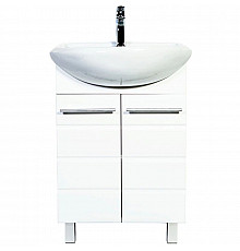 Тумба с раковиной белый 57 см Orange Корро Ko-55TUW+RA