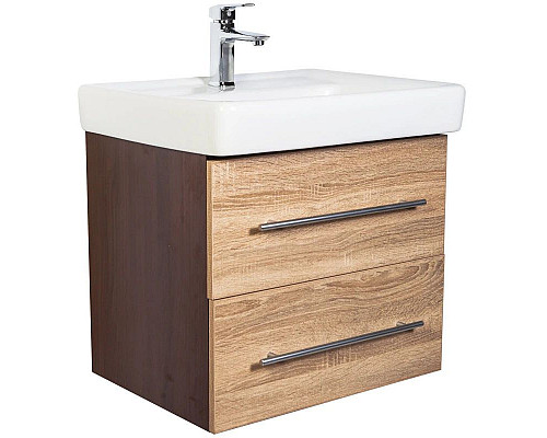 Купить Тумба с раковиной дуб 60 см Orange Бриз Br-60TUD+RA в магазине сантехники Santeh-Crystal.ru