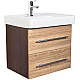 Купить Тумба с раковиной дуб 60 см Orange Бриз Br-60TUD+RA в магазине сантехники Santeh-Crystal.ru