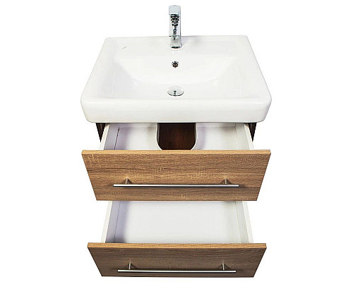 Купить Тумба с раковиной дуб 60 см Orange Бриз Br-60TUD+RA в магазине сантехники Santeh-Crystal.ru