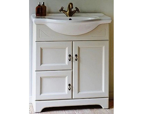 Приобрести Тумба с раковиной молочный 74,5 см Orange Classic F7-75TU3 в магазине сантехники Santeh-Crystal.ru