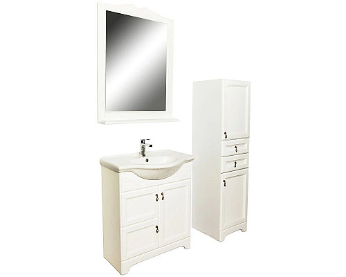 Приобрести Тумба с раковиной молочный 74,5 см Orange Classic F7-75TU3 в магазине сантехники Santeh-Crystal.ru