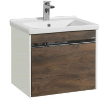 Тумба белый глянец/таксония темная 55 см Акватон Капри 1A230101KPDB0