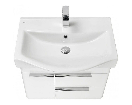 Заказать Тумба с раковиной белый глянец 65 см Акватон Беверли 1A2353K0BV010 в магазине сантехники Santeh-Crystal.ru