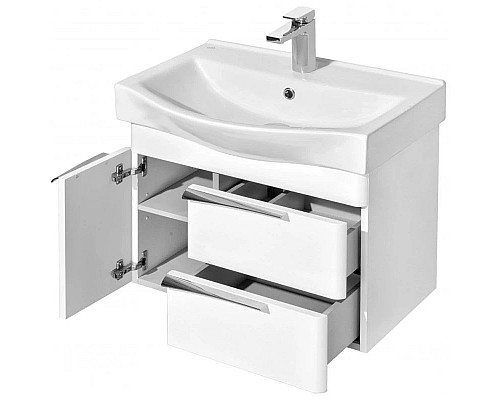 Заказать Тумба с раковиной белый глянец 65 см Акватон Беверли 1A2353K0BV010 в магазине сантехники Santeh-Crystal.ru
