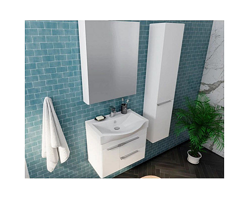 Заказать Тумба с раковиной белый глянец 65 см Акватон Беверли 1A2353K0BV010 в магазине сантехники Santeh-Crystal.ru