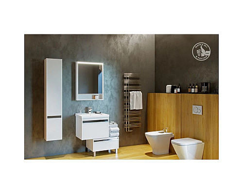 Santeh-Crystal.ru: Тумба с раковиной белый глянец 60 см Акватон Капри 1A2301K1KP010 Купить Тумба с раковиной белый глянец 60 см Акватон Капри 1A2301K1KP010 в магазине сантехники Santeh-Crystal.ru