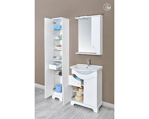 Приобрести Тумба белый глянец 64,5 см Акватон Элен 1A218901EN010 в магазине сантехники Santeh-Crystal.ru