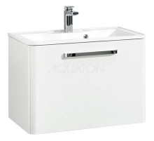 Тумба с раковиной белый жемчуг 75 см Акватон Валенсия 1A1236K0VAG30