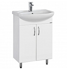 Тумба с раковиной белый глянец 61 см Акватон Онда 1A1228K0ON010