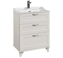 Тумба с раковиной дуб белый 65,3 см Акватон Леон 1A1946K0LBPS0