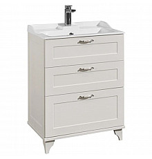 Тумба с раковиной дуб белый 65,3 см Акватон Леон 1A1946K0LBPS0