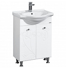 Тумба белый глянец 56,6 см Акватон Лиана 1A163101LL010