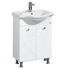 Тумба с раковиной белый глянец 66 см Акватон Лиана 1A1657K0LL010