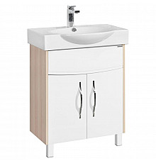 Тумба белый глянец/ясень коимбра 61,4 см Акватон Инфинити 1A197201IFSC0