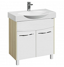 Тумба белый глянец/ясень коимбра 73 см Акватон Инфинити 1A196701IFSC0