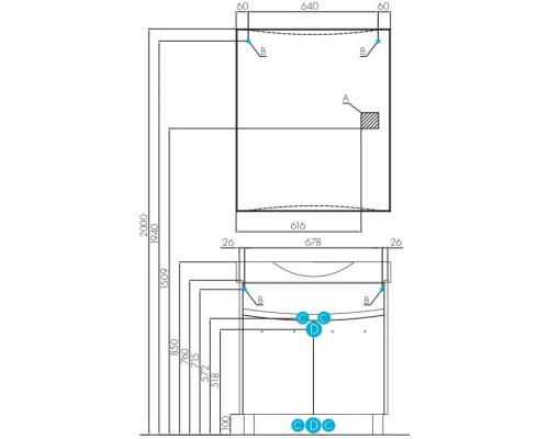 Купить Тумба белый глянец/ясень коимбра 73 см Акватон Инфинити 1A196701IFSC0 в магазине сантехники Santeh-Crystal.ru