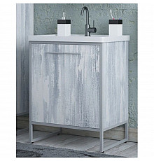 Тумба с раковиной арт/серый 71 см Corozo Айрон SETSD-00000309/SD-00000379