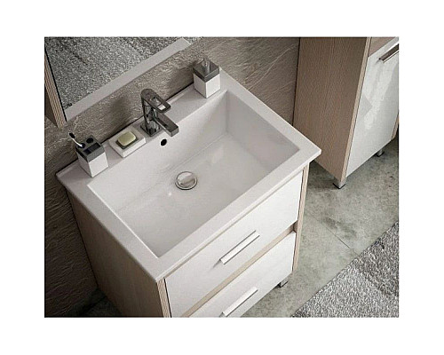 Santeh-Crystal.ru: Тумба с раковиной белый глянец/лайн 66 см Corozo Верона SETSD-00000310/SD-00000391 Приобрести Тумба с раковиной белый глянец/лайн 66 см Corozo Верона SETSD-00000310/SD-00000391 в магазине сантехники Santeh-Crystal.ru