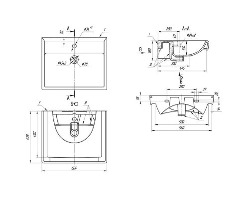 Заказать Тумба с раковиной белый глянец 60,4 см OWL 1975 Nyborg SETOW06.01.00/191638 в магазине сантехники Santeh-Crystal.ru