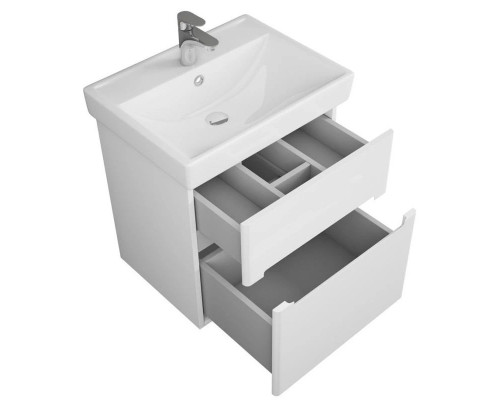 Заказать Тумба с раковиной белый глянец 60,4 см OWL 1975 Nyborg SETOW06.01.00/191638 в магазине сантехники Santeh-Crystal.ru