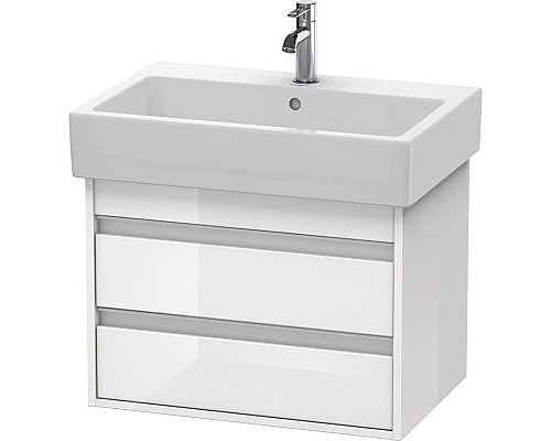 Приобрести Тумба белый глянец 65 см Duravit Ketho KT662402222 в магазине сантехники Santeh-Crystal.ru