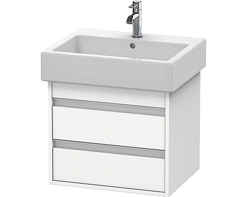 Приобрести Тумба белый матовый 55 см Duravit Ketho KT663601818 в магазине сантехники Santeh-Crystal.ru