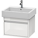 Тумба белый глянец 55 см Duravit Ketho KT668602222