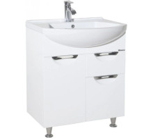 Тумба с раковиной белый глянец 65 см Bellezza Альфа 4638810090018 + 4640021622155