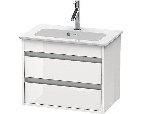 Приобрести Тумба белый глянец 60 см Duravit Ketho KT645202222 в магазине сантехники Santeh-Crystal.ru