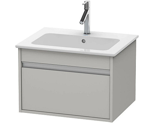 Купить Тумба бетонно-серый матовый 60 см Duravit Ketho KT641800707 в магазине сантехники Santeh-Crystal.ru