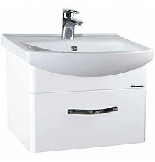 Тумба с раковиной белый глянец 60,5 см Bellezza Анкона 4639609190018 + 4690311009951