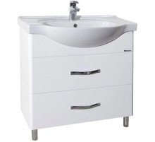 Тумба с раковиной белый глянец 70 см Bellezza Анкона 4639611110011 + 4690311008978