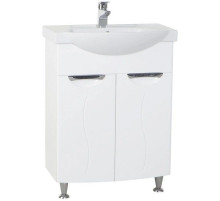 Тумба с раковиной белый глянец 65,5 см Bellezza Глория 4639510000017 + 4640021060940