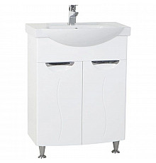 Тумба с раковиной белый глянец 65,5 см Bellezza Глория 4639510000017 + 4640021060940