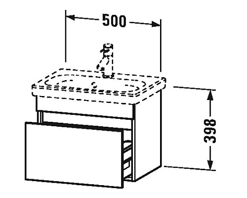 Заказать Тумба темный орех 50 см Duravit DuraStyle DS630302121 в магазине сантехники Santeh-Crystal.ru