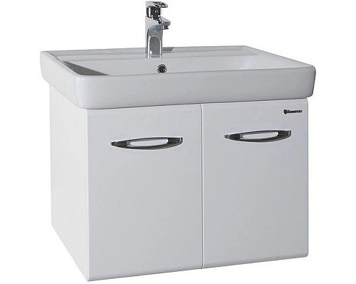 Приобрести Тумба с раковиной белый глянец 60 см Bellezza Джела 4639809540019 + 4620000148562 в магазине сантехники Santeh-Crystal.ru