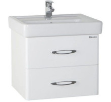 Тумба с раковиной белый глянец 60 см Bellezza Джела 4639809670013 + 4620000148562