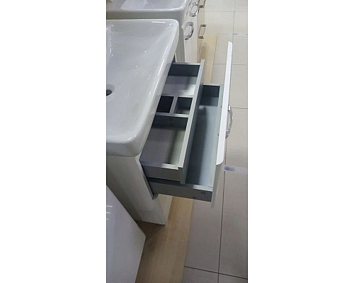 Заказать Тумба с раковиной белый глянец 60 см Bellezza Джела 4639809110014 + 4620000148562 в магазине сантехники Santeh-Crystal.ru