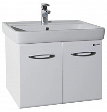 Тумба с раковиной белый глянец 70 см Bellezza Джела 4639811540014 + 4620000148555