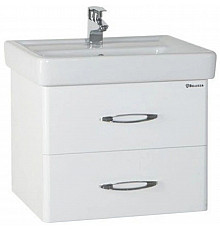 Тумба с раковиной белый глянец 70 см Bellezza Джела 4639811670018 + 4620000148555